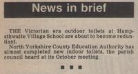 1985.10.25 - Outdoor toilets, PB & NH, Page 1 - click for full size image 1985.10.25 - Outdoor toilets, PB & NH, Page 1 - click for full size image