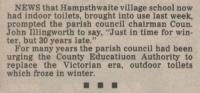 1985.11.15 - Indoor toilets, PB & NH, Page 1 - click for full size image 1985.11.15 - Indoor toilets, PB & NH, Page 1 - click for full size image