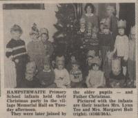 1985.12.13 - Infants Christmas party, PB & NH, Page 1 - click for full size image