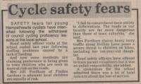 1990.03.02 - Cycle safety fears, PB & NH, Page 1 - click for full size image 1990.03.02 - Cycle safety fears, PB & NH, Page 1 - click for full size image