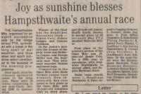 1991.07.12 - Joy as sunshine blesses Hampsthwaites annual race, PB & NH, Page 3 - click for full size image 1991.07.12 - Joy as sunshine blesses Hampsthwaites annual race, PB & NH, Page 3 - click for full size image
