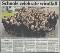 2008.06.20 - Schools celebrate windfall, PB & NH, Page 1 - click for full size image