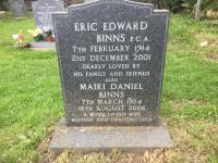 Eric Edward BINNS Plot 457 - click for full size image