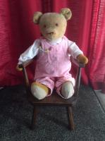 100yr old teddy to give sense of scale - click for full size image 100yr old teddy to give sense of scale - click for full size image