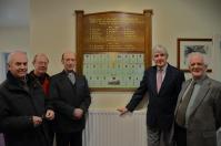 The unveiling and rededication ceremony of the In Memoriam panel held on the 6th March 2014 at the Village  Society's A.G.M. - click for full size image