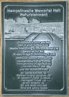 The completed plaque - click for full size image