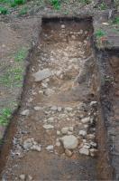 Trench 1 - it isn't obvious but the far end of the trench is actually the layby - click for full size image