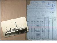 Ships Passenger List for Return from Canada on the RMS Alaunia in 1925 - click for full size image Ships Passenger List for Return from Canada on the RMS Alaunia in 1925 - click for full size image