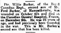 F.W.Barker Obituary - click for full size image F.W.Barker Obituary - click for full size image